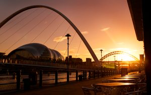 sunset of the Quayside