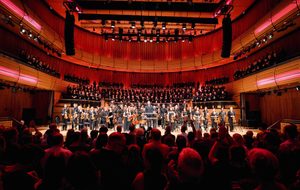 A red Sage One at BBC Proms at The Glasshouse 2025